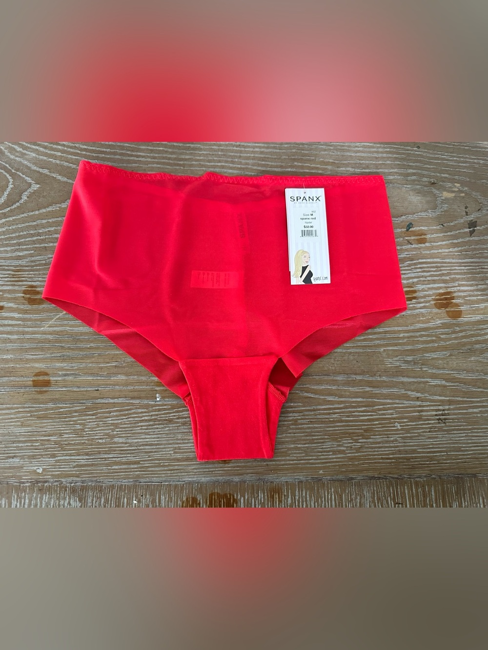 SPANX Red hipster underwear sz medium